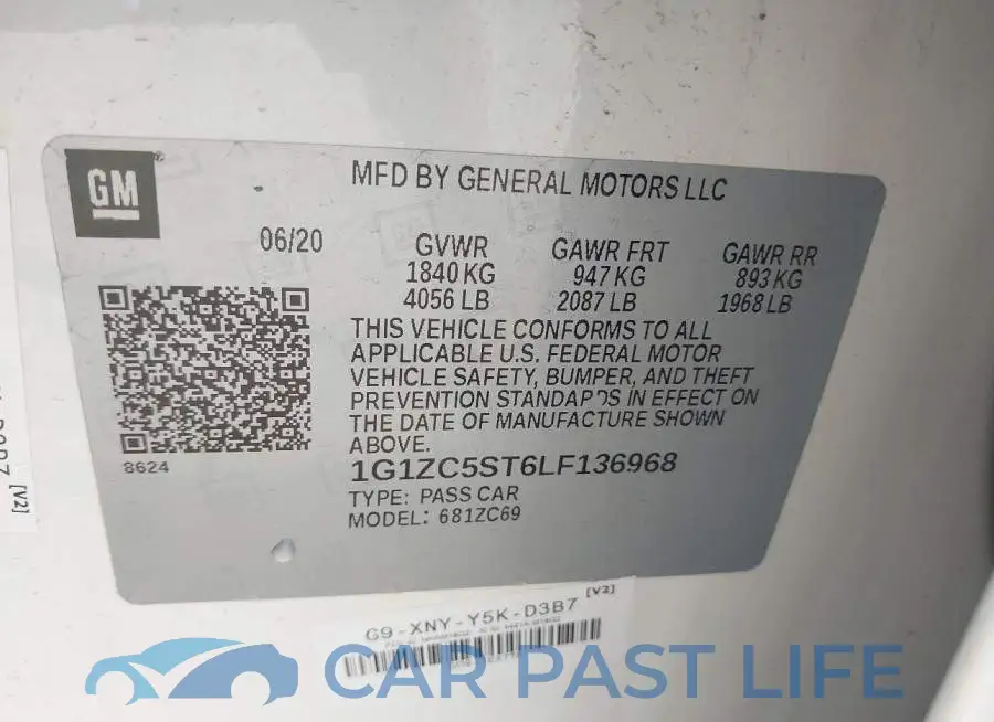1G1ZC5ST6LF136968# 9