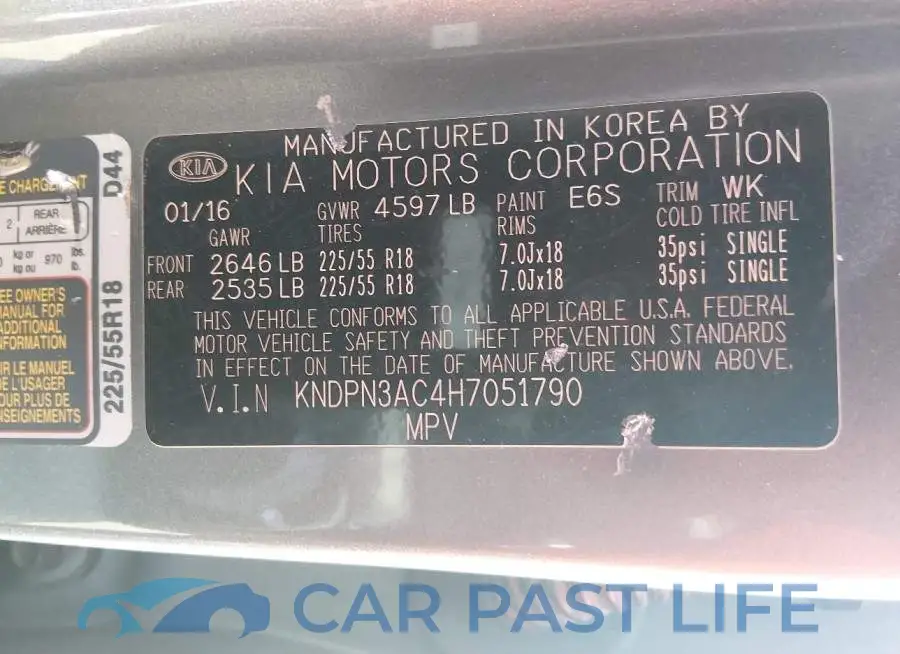 KNDPN3AC4H7051790# 9