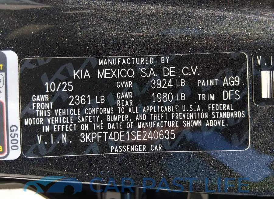3KPFT4DE1SE240635# 9