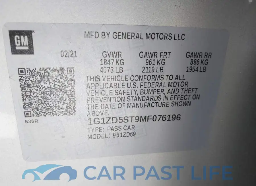 1G1ZD5ST9MF076196# 9