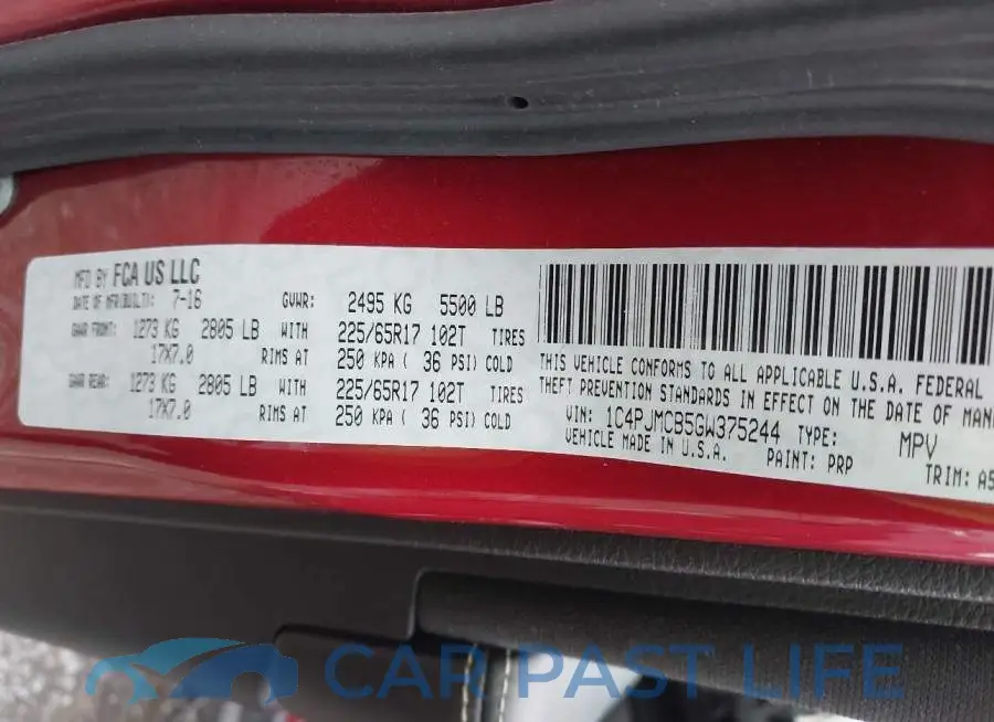 1C4PJMCB5GW375244# 9