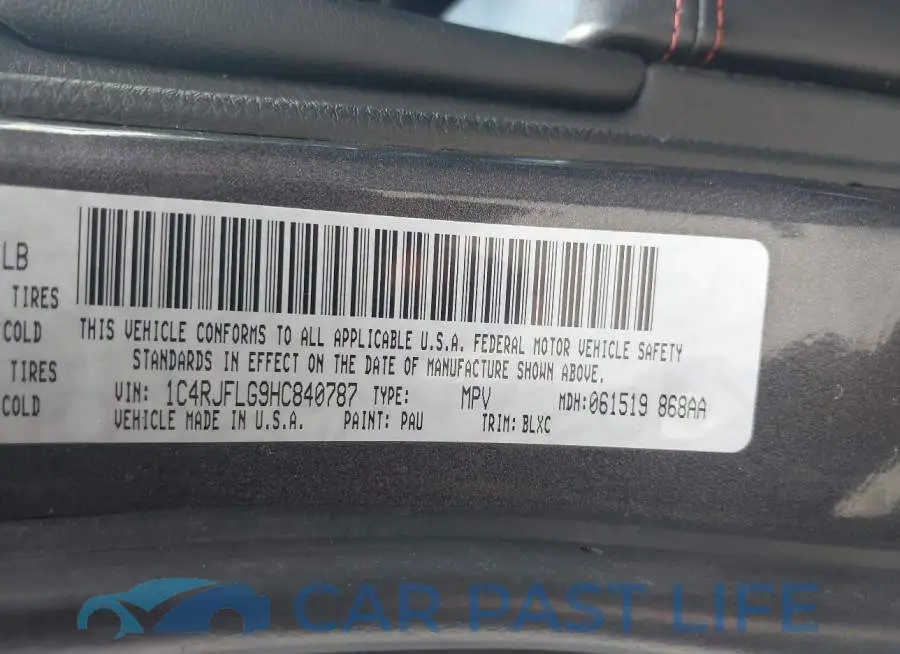 1C4RJFLG9HC840787# 9