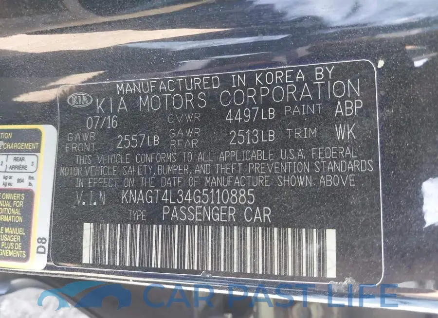 KNAGT4L34G5110885# 9
