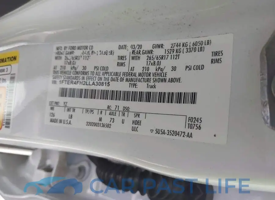 1FTER4FH2LLA30815# 9