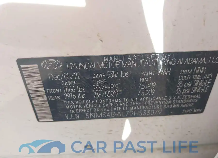 5NMS4DAL7PH533079# 9