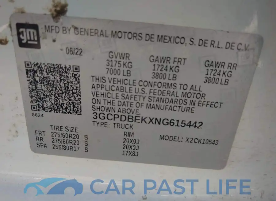 3GCPDBEKXNG615442# 9