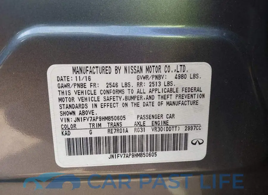 JN1FV7AP9HM850605# 9