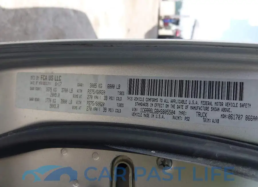 1C6RR6LG8HS805504# 9