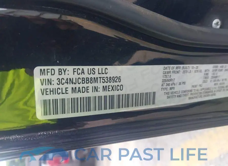 3C4NJCBB8MT538926# 9