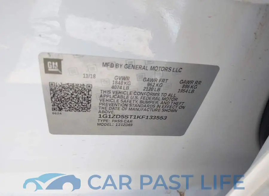 1G1ZD5ST1KF133553# 9