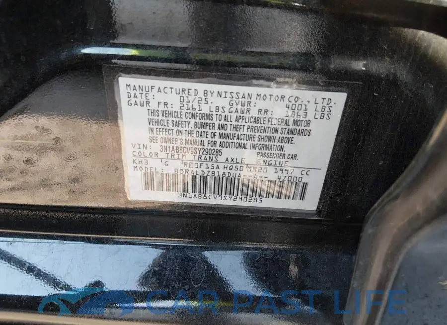 3N1AB8CV9SY290285# 9