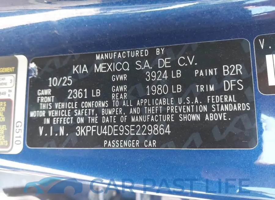 3KPFU4DE9SE229864# 9