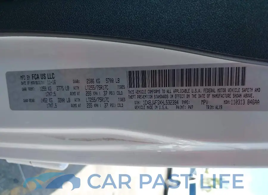 1C4BJWFGXHL532394# 9