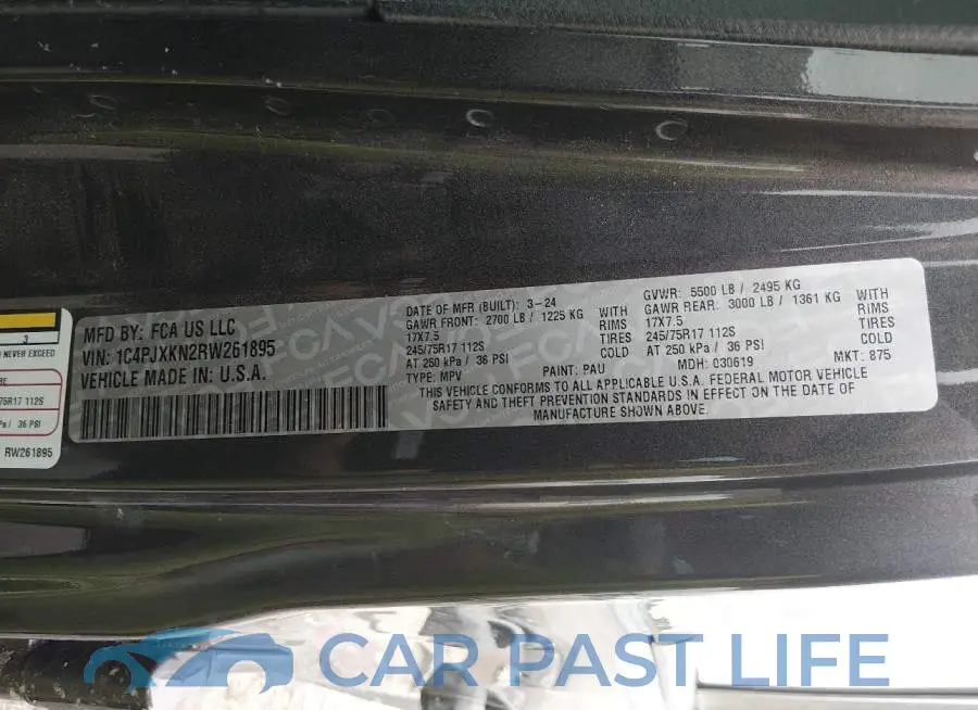 1C4PJXKN2RW261895# 9