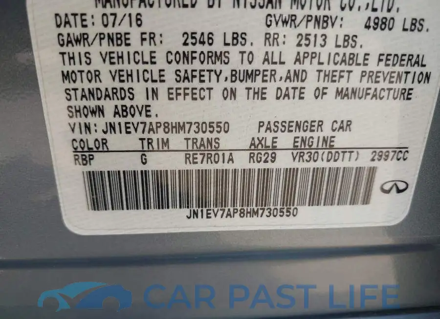 JN1EV7AP8HM730550# 9
