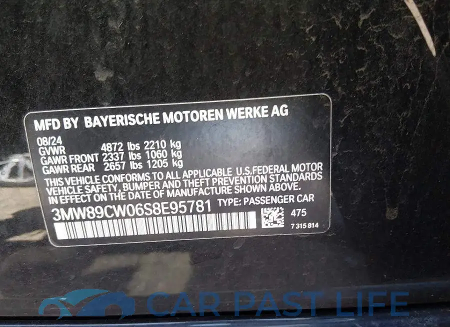 3MW89CW06S8E95781# 9
