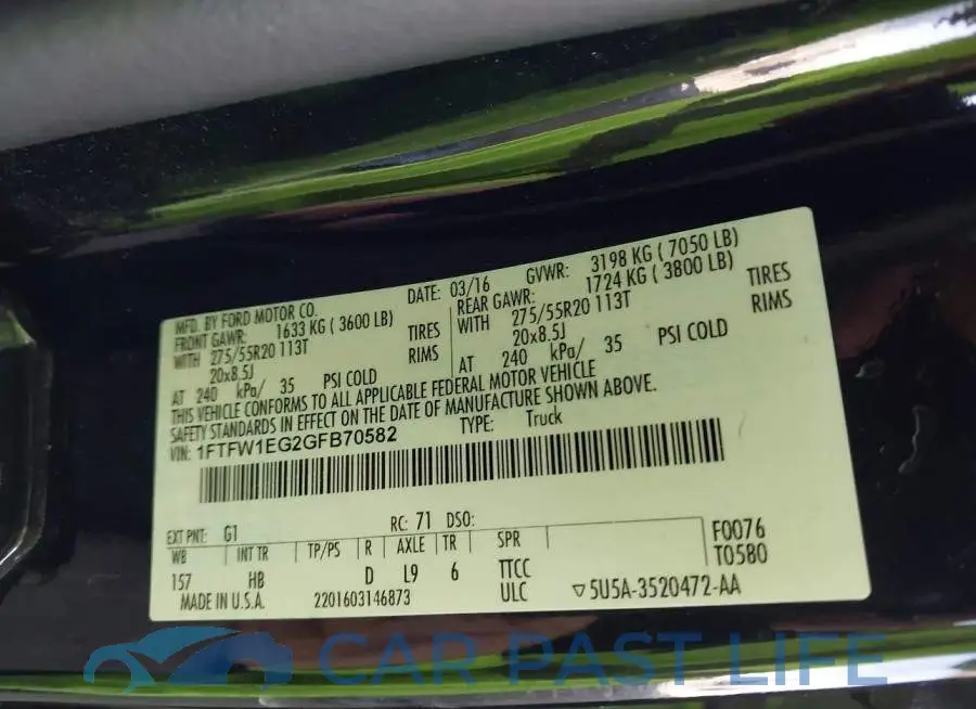 1FTFW1EG2GFB70582# 9