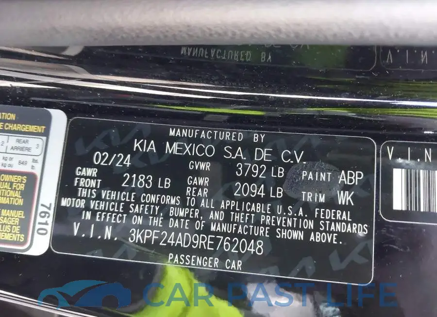 3KPF24AD9RE762048# 9