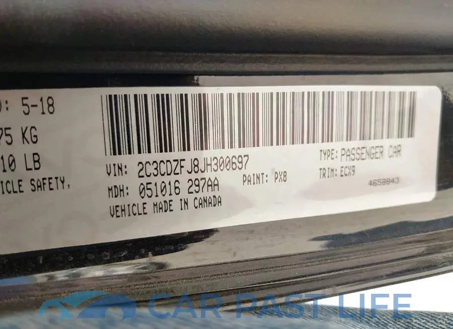 2C3CDZFJ8JH300697# 9