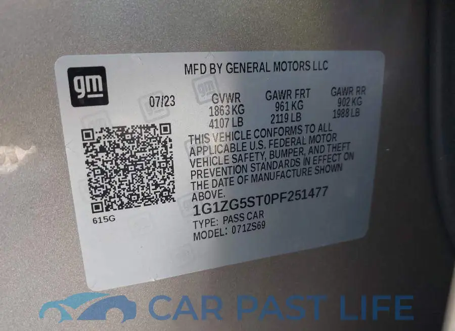 1G1ZG5ST0PF251477# 9