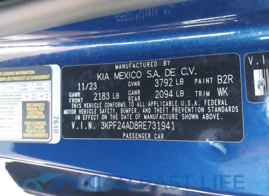 3KPF24AD8RE731941# 9