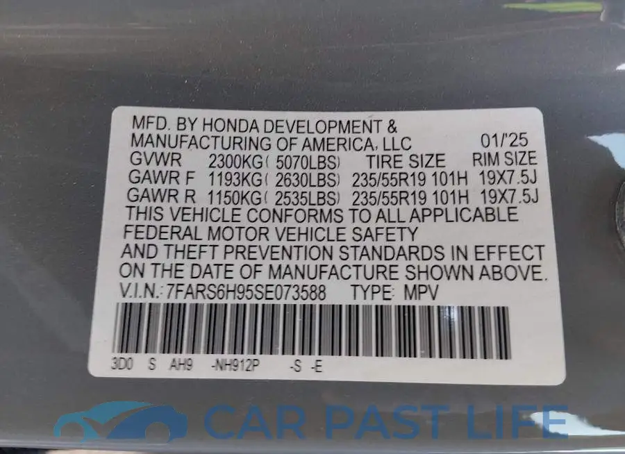 7FARS6H95SE073588# 9