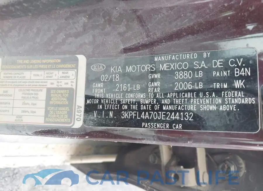 3KPFL4A70JE244132# 9