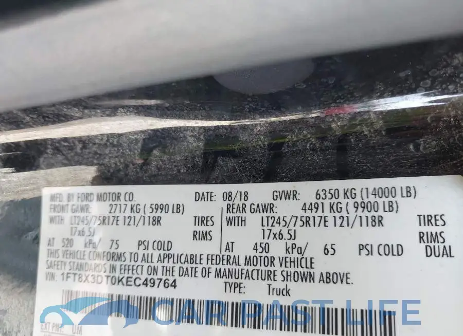 1FT8X3DT0KEC49764# 8