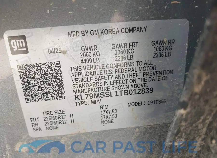 KL79MSSL1TB012839# 9