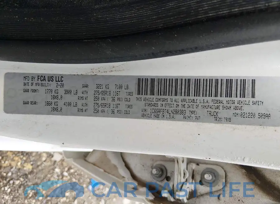 1C6SRFBT4LN280383# 9