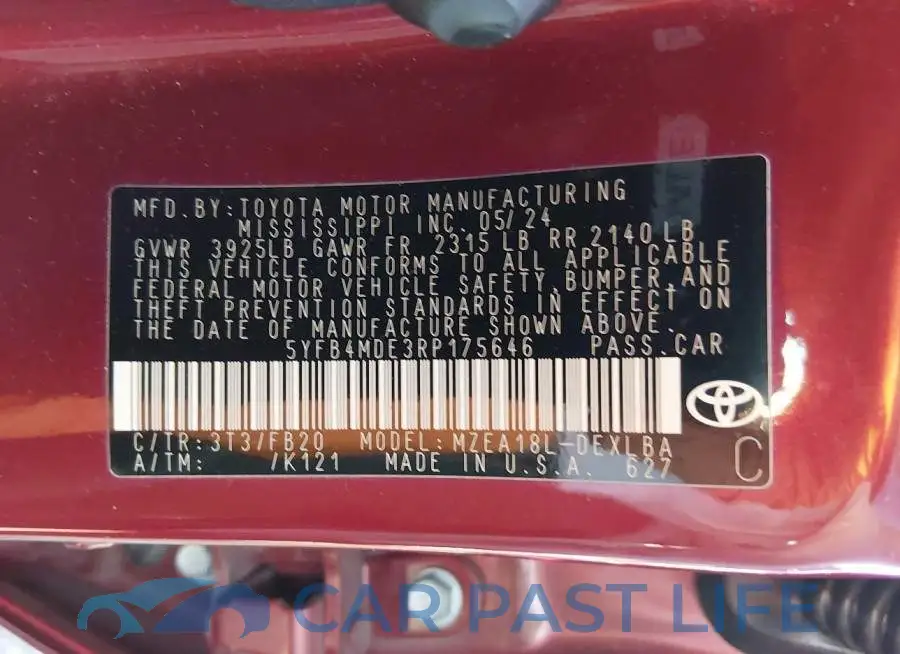 5YFB4MDE3RP175646# 9