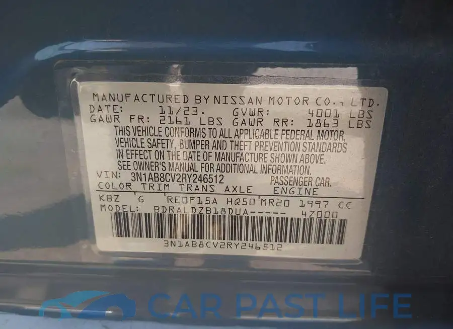 3N1AB8CV2RY246512# 9