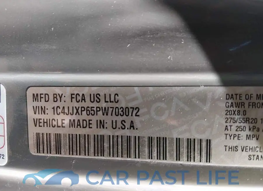 1C4JJXP65PW703072# 9