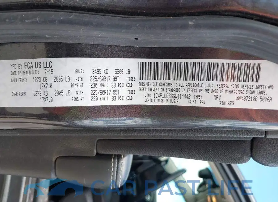 1C4PJLCS6GW114442# 9