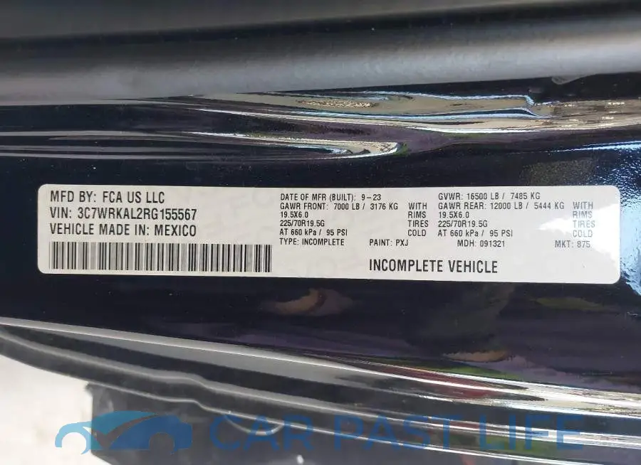 3C7WRKAL2RG155567# 9