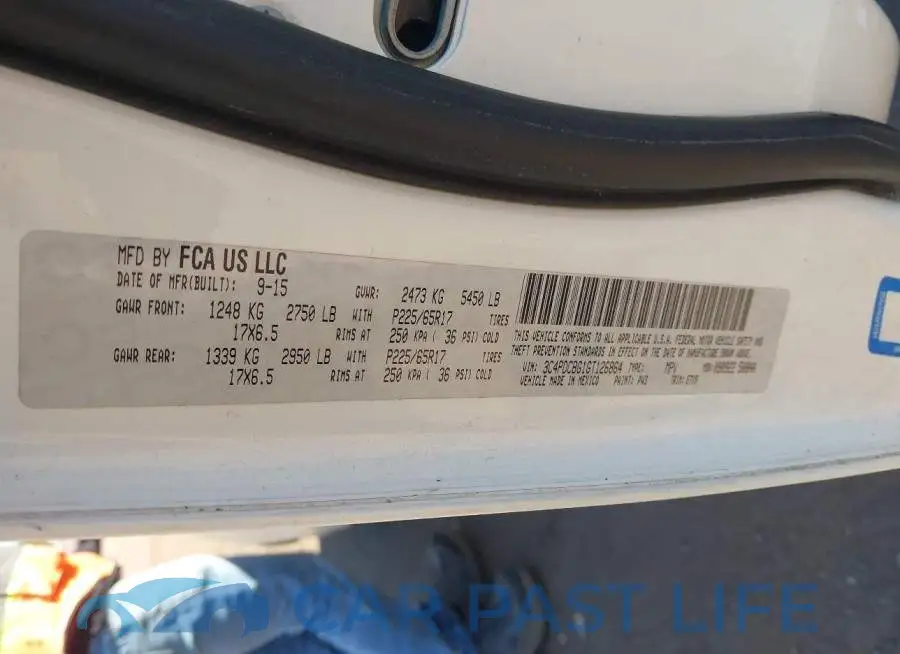 3C4PDCBG1GT126864# 9