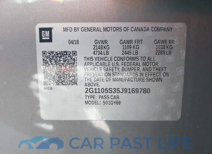2G1105S35J9169780# 9