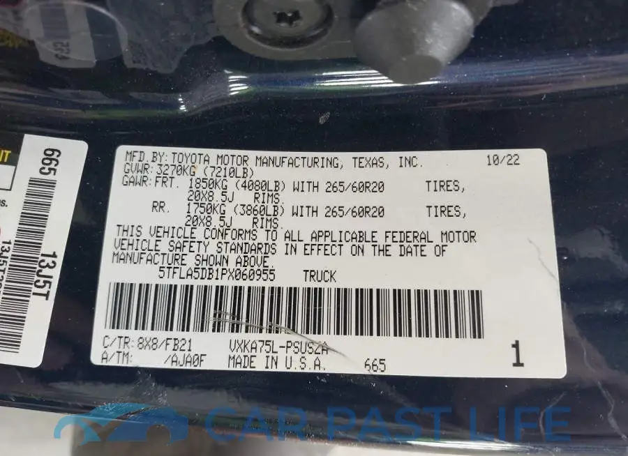 5TFLA5DB1PX060955# 9