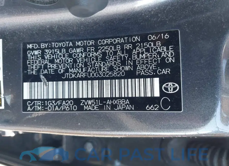 JTDKARFU0G3025820# 9