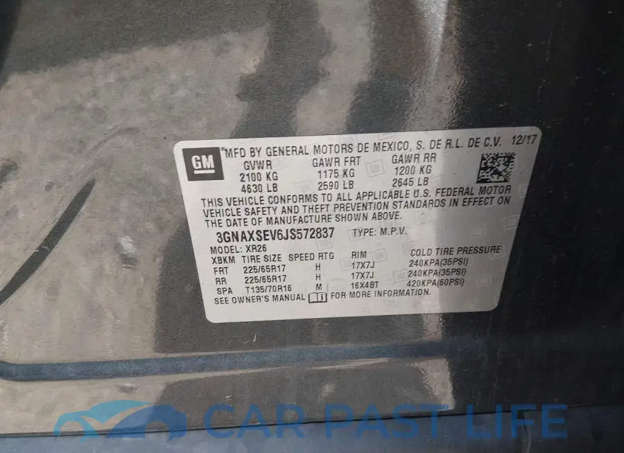 3GNAXSEV6JS572837# 9