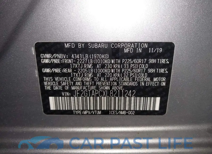 JF2GTAPCXL8211242# 9