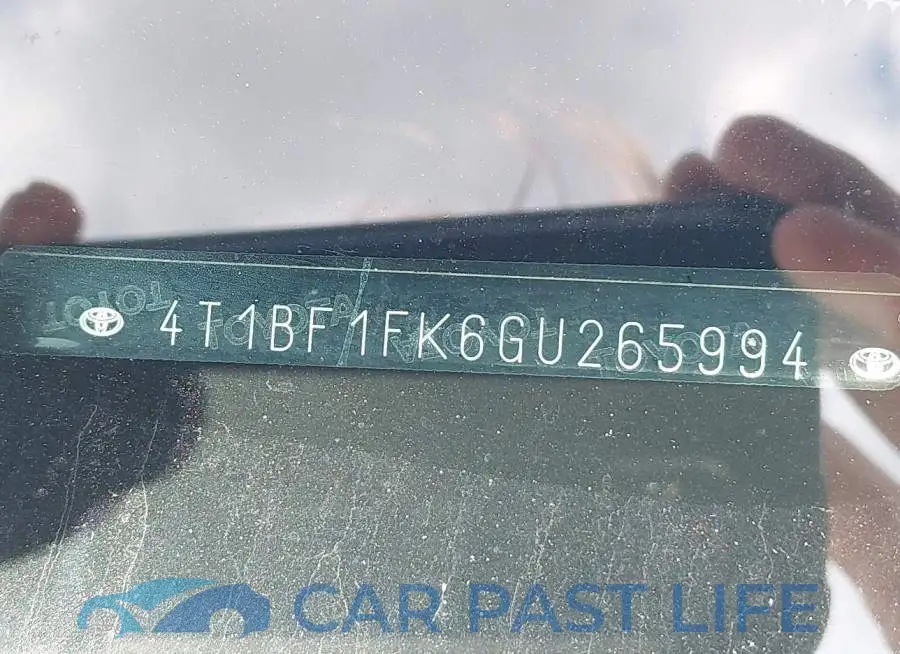 4T1BF1FK6GU265994# 9