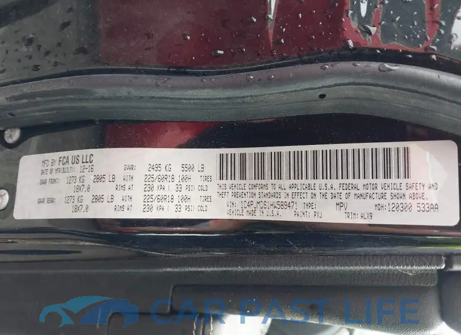 1C4PJMDS1HW589471# 9