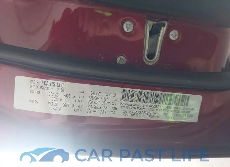 1C4PJMDX3KD230279# 9