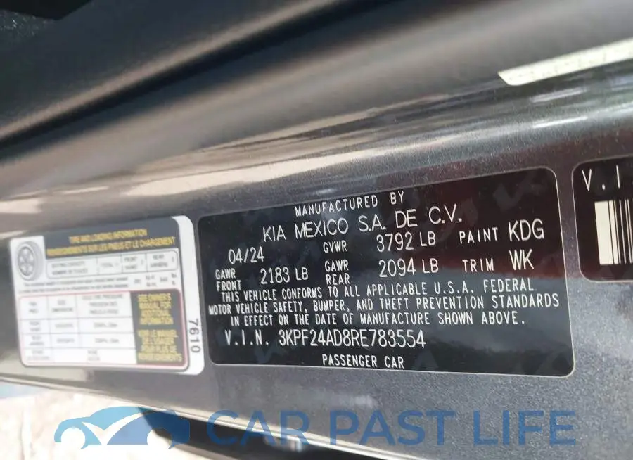 3KPF24AD8RE783554# 9