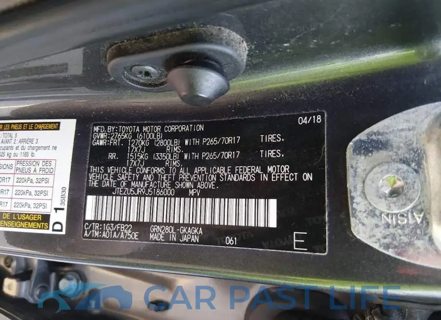 JTEZU5JR9J5186000# 9