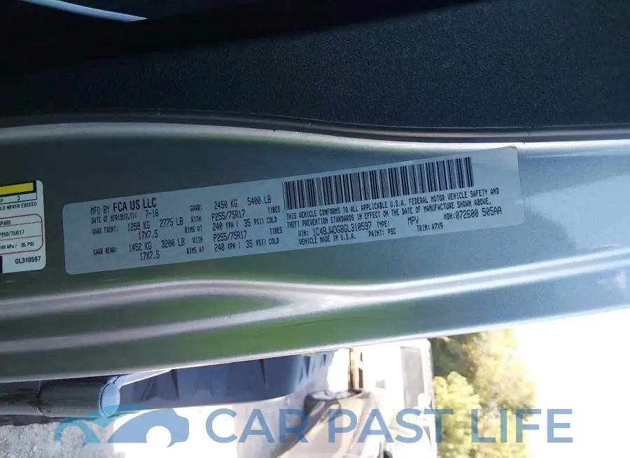 1C4BJWDG8GL310597# 9