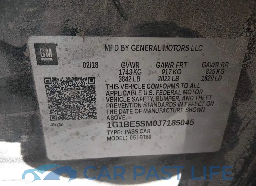 1G1BE5SM0J7185045# 9
