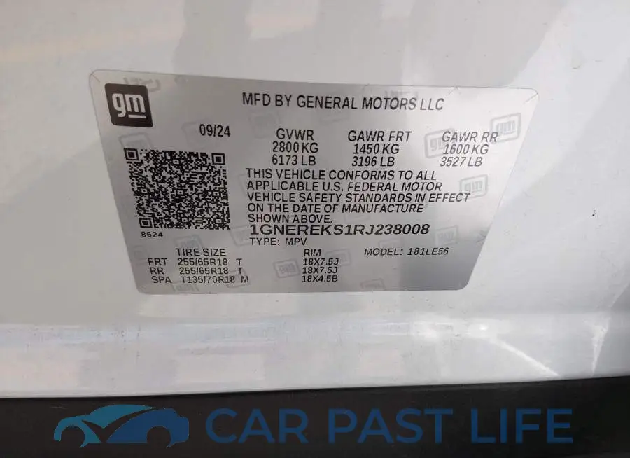 1GNEREKS1RJ238008# 9