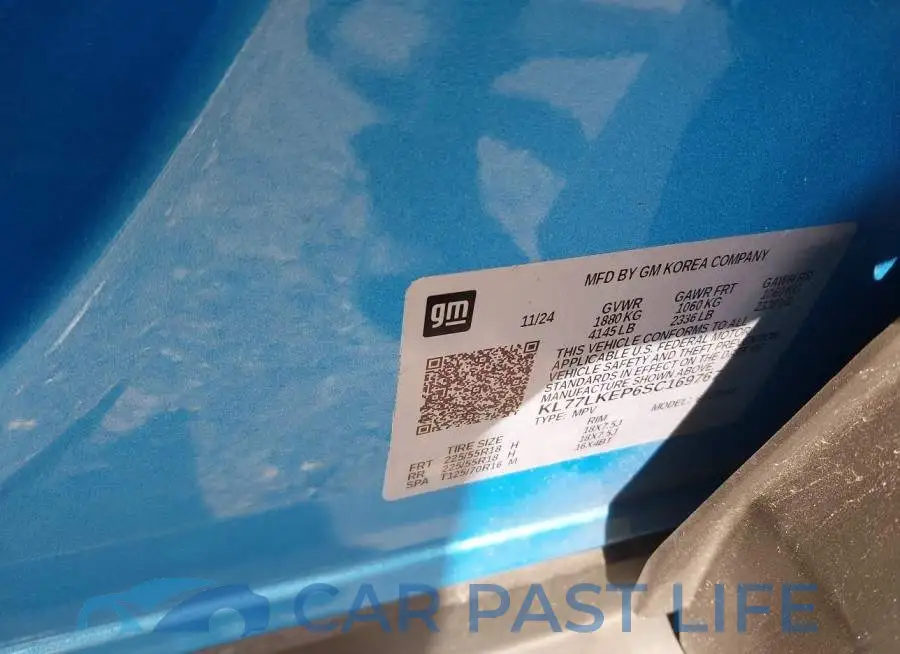 KL77LKEP6SC169767# 9
